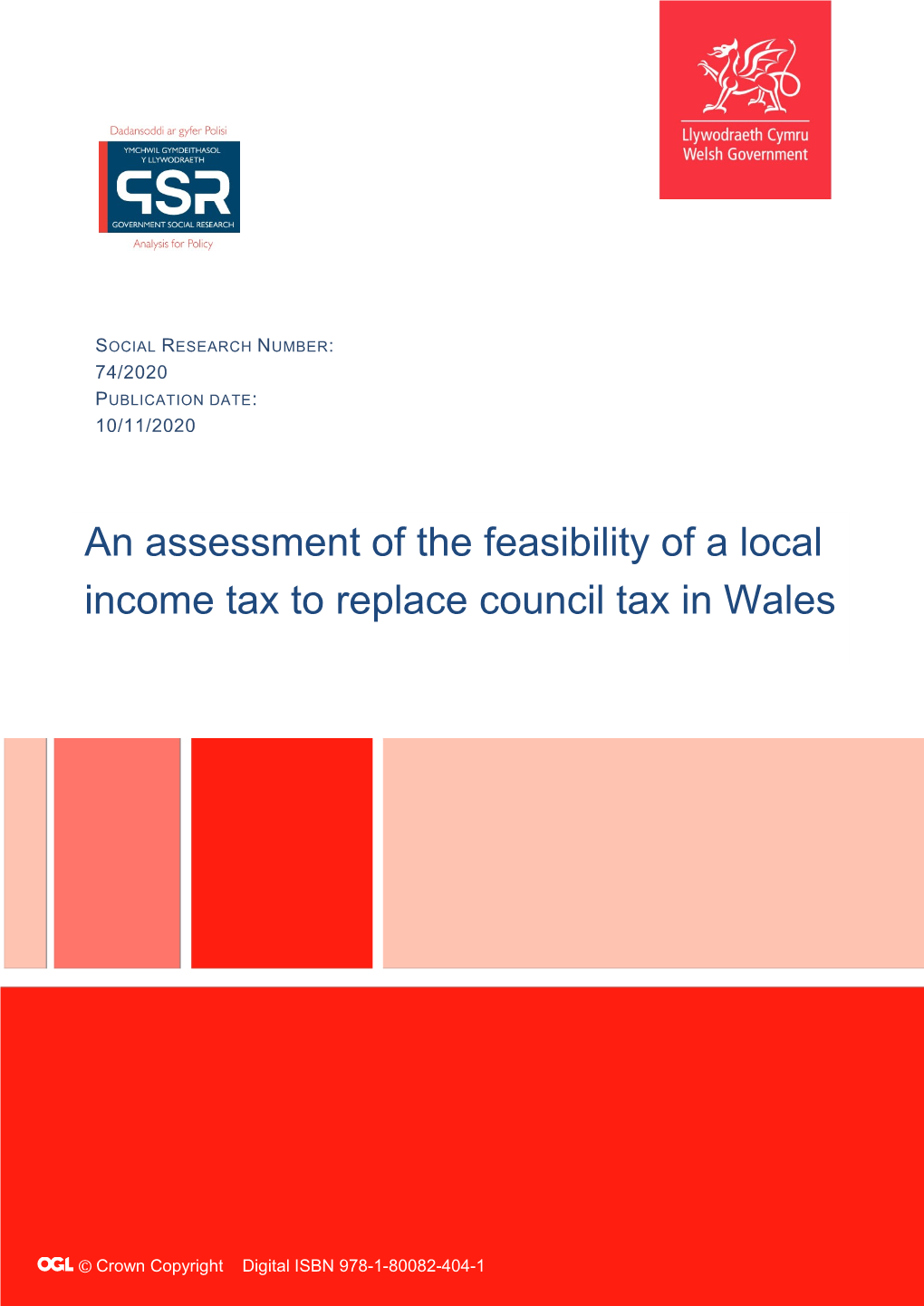 An Assessment of the Feasibility of a Local Income Tax to Replace Council Tax in Wales