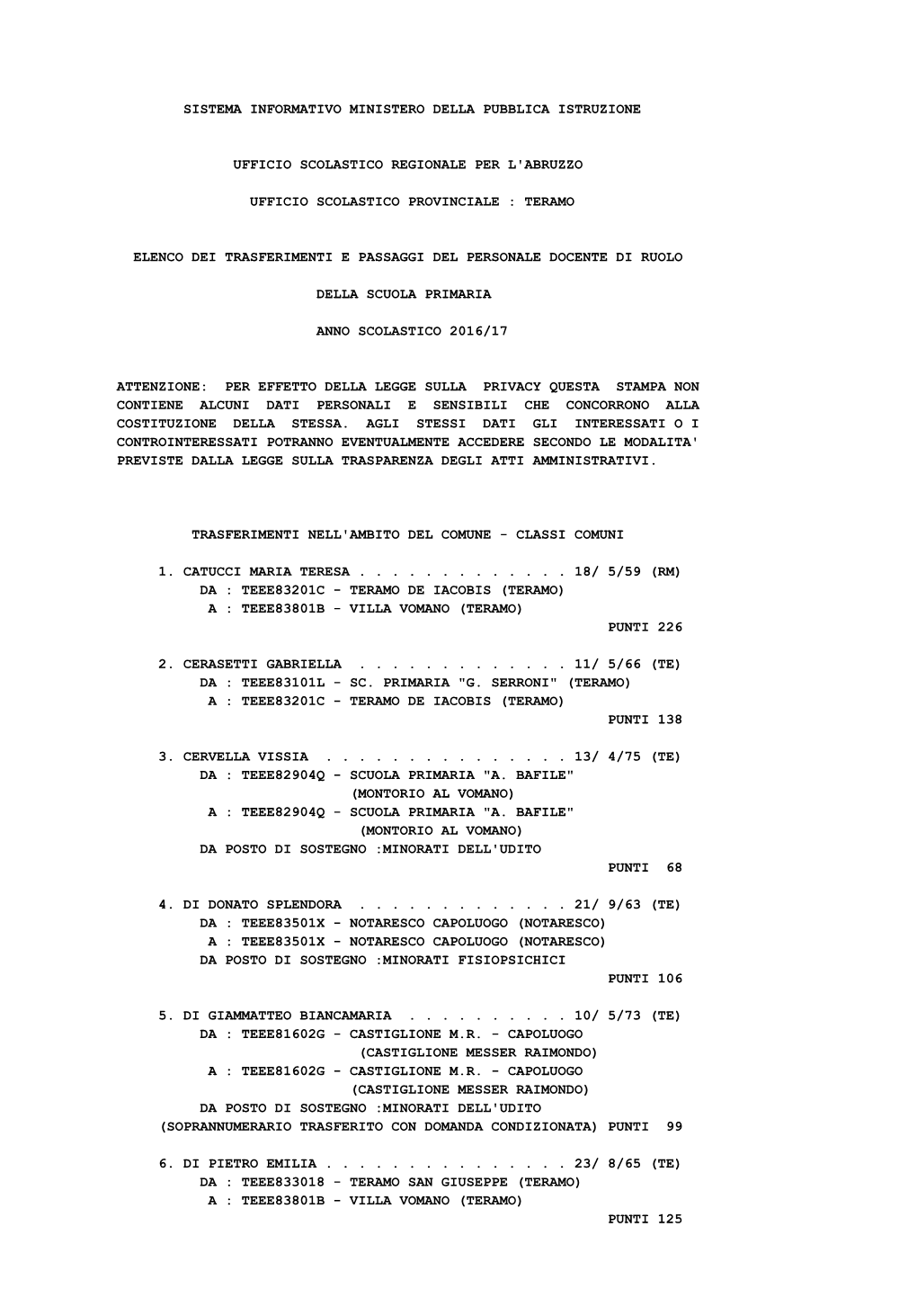 Bollettino Mobilità Fase a 2016/2017 Primaria (.Pdf – 24,1KB)