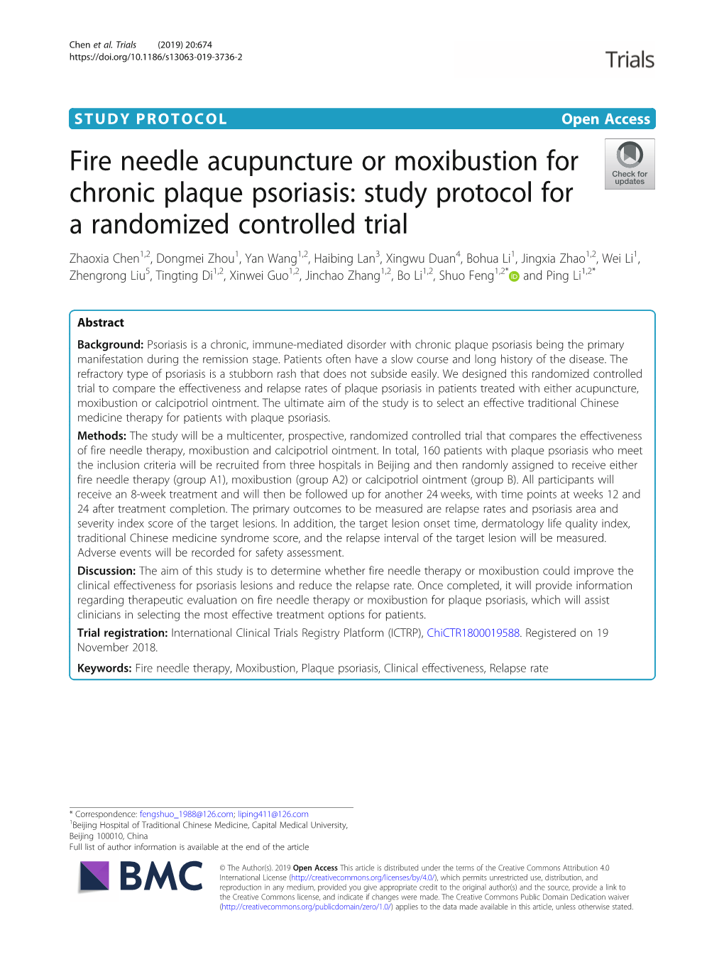 Fire Needle Acupuncture Or Moxibustion For
