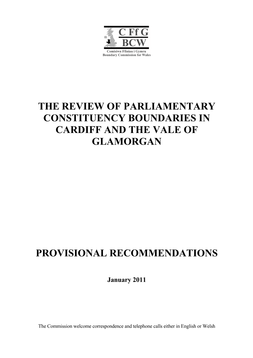 Provisional Recommendations