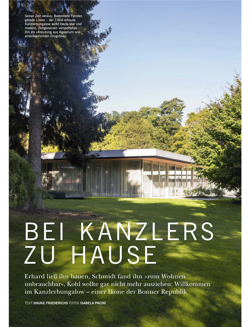 Bei Kanzlers Zu Hause