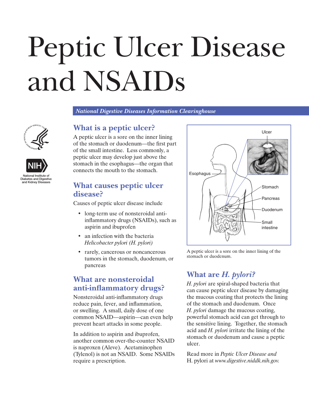 Peptic Ulcer Disease and Nsaids
