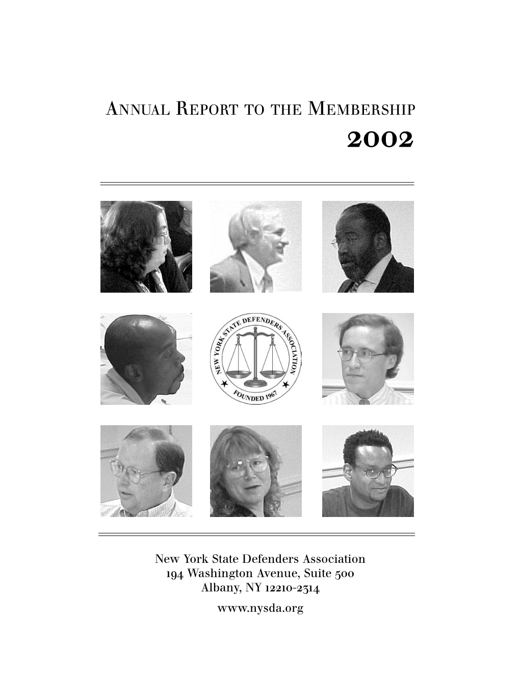 2002 Annual Report to the Membership