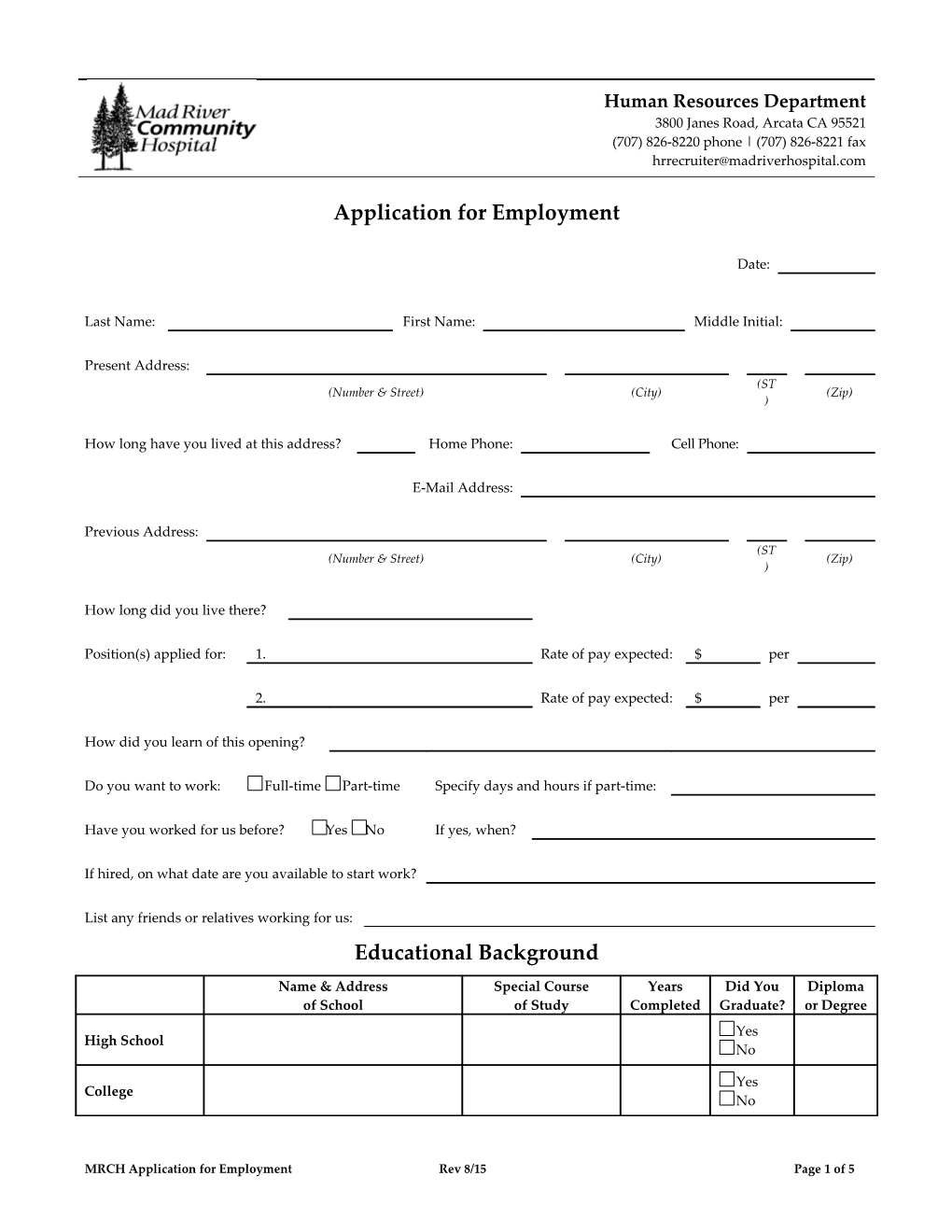 Application for Employment s28