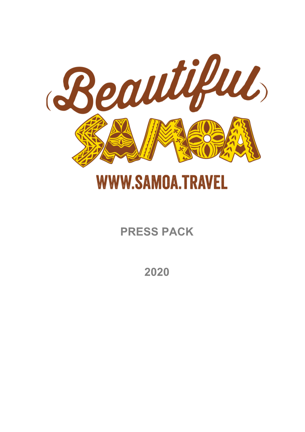 Press Pack 2020 Samoa Tourism Authority