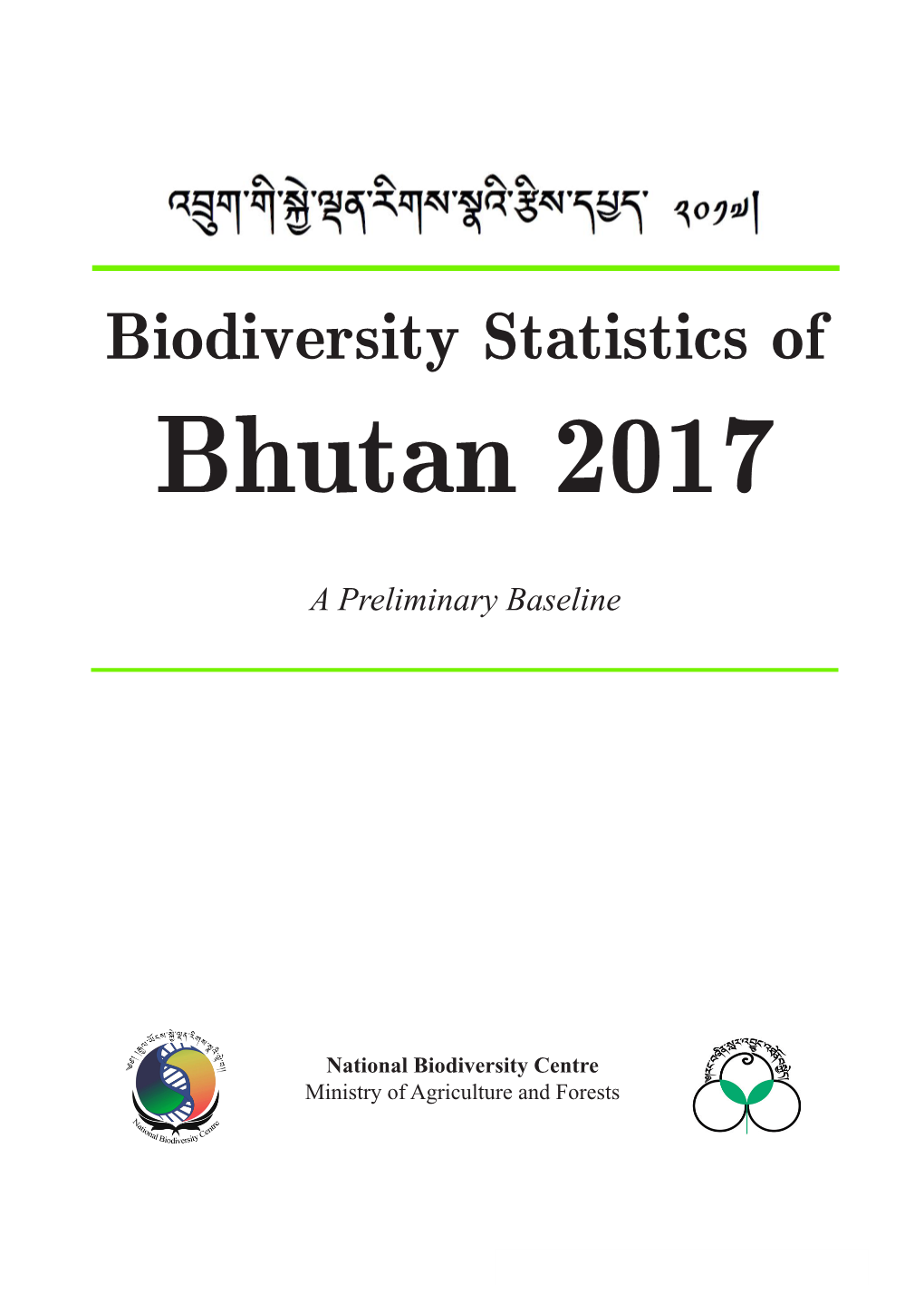 Biodiversity Statistics of Bhutan 2017