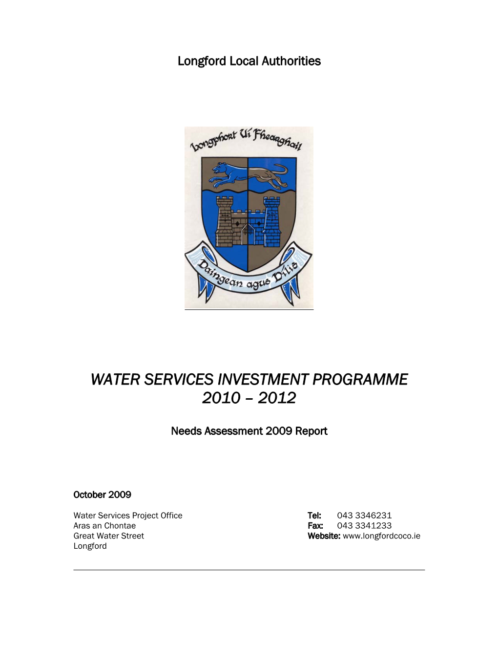Needs Assessment 2009 Report