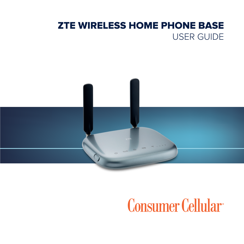 Zte Wireless Home Phone Base User Guide