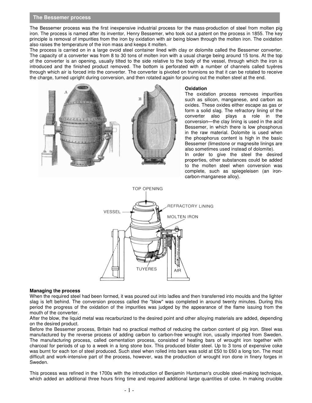 The Bessemer Process