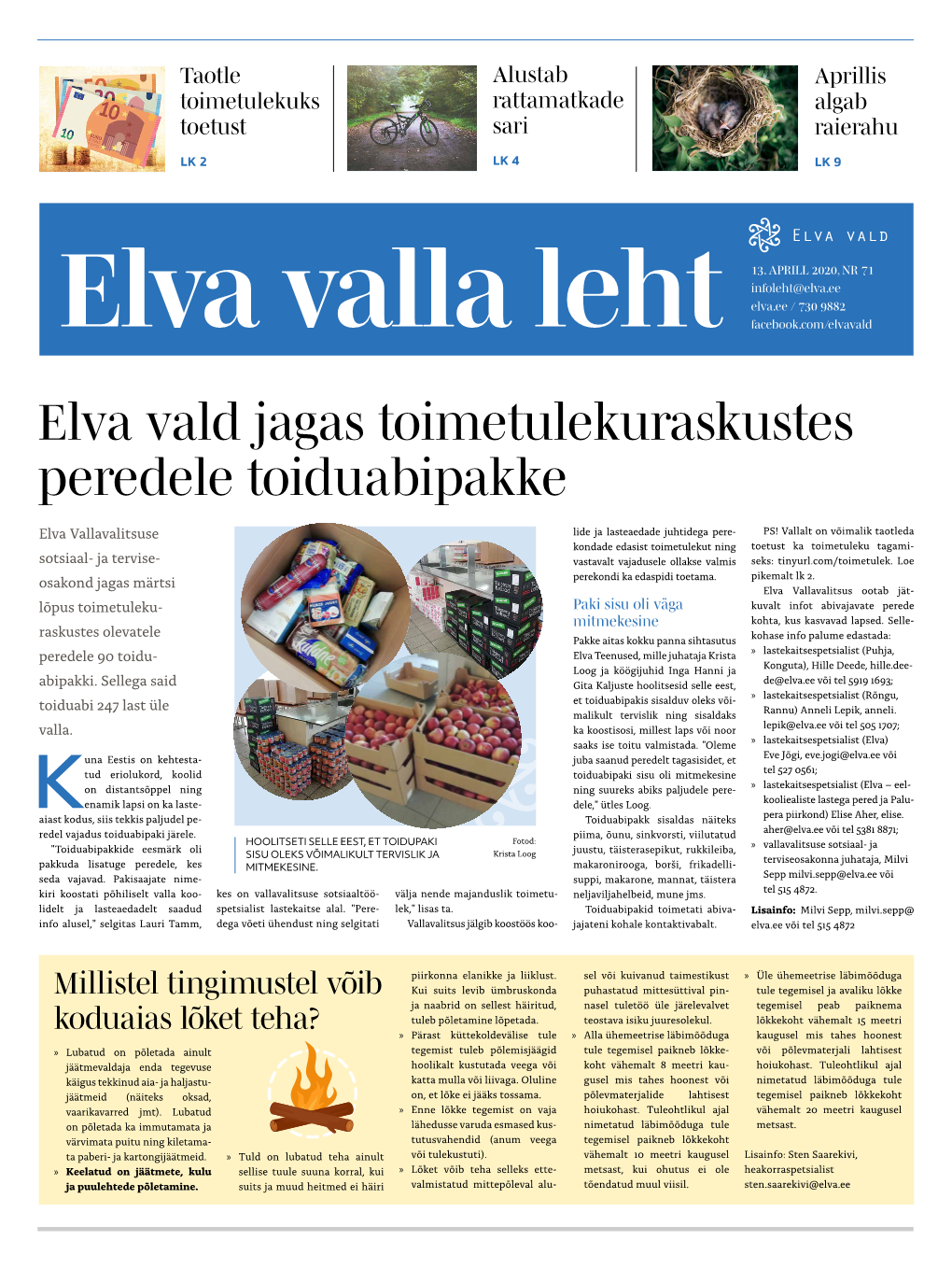 Elva Vald Jagas Toimetulekuraskustes Peredele Toiduabipakke