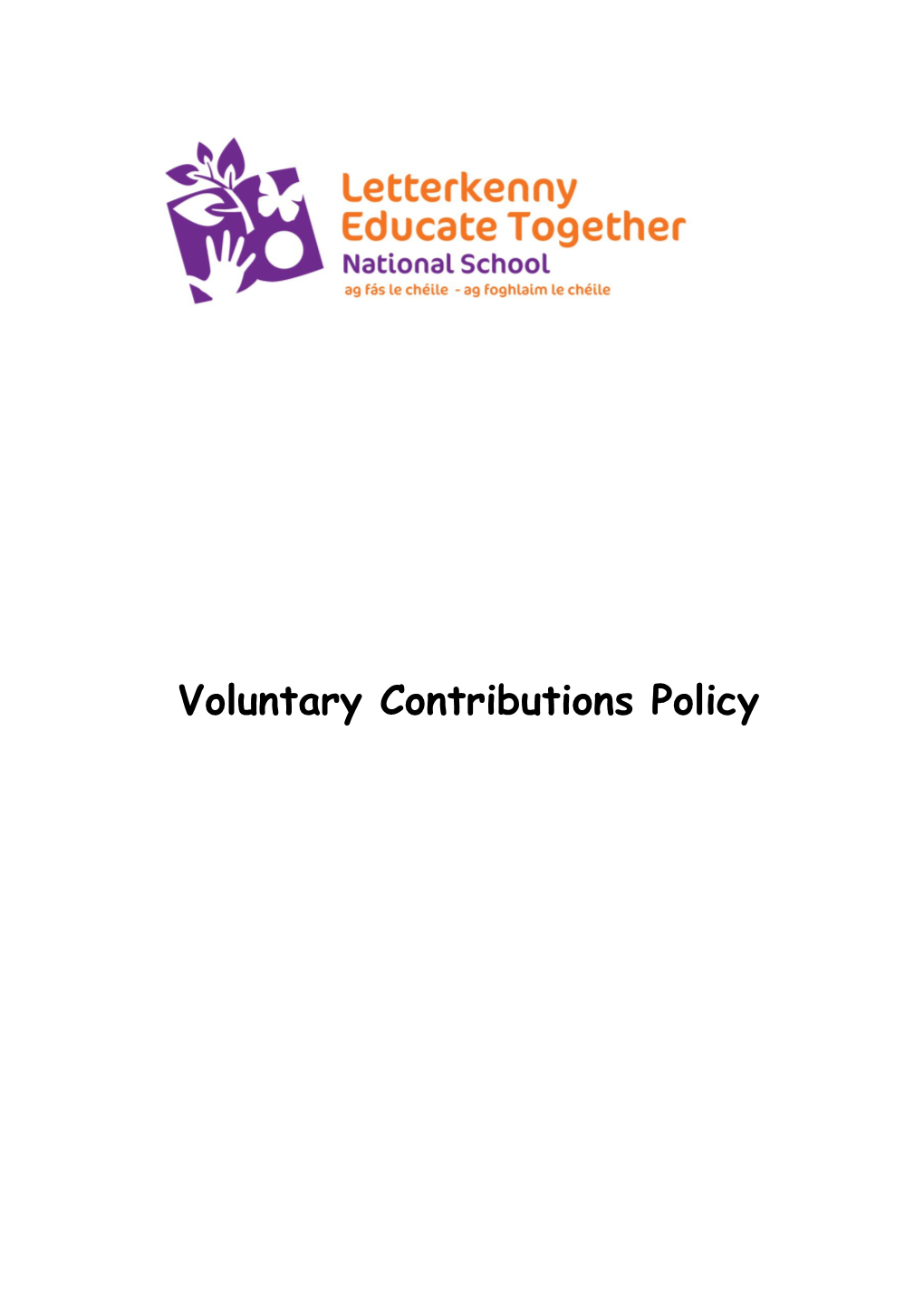 Voluntary Contributions Policy