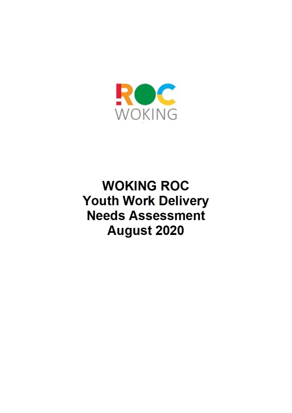 Woking Needs Assessment Report September 2020 FINAL V2.Pdf