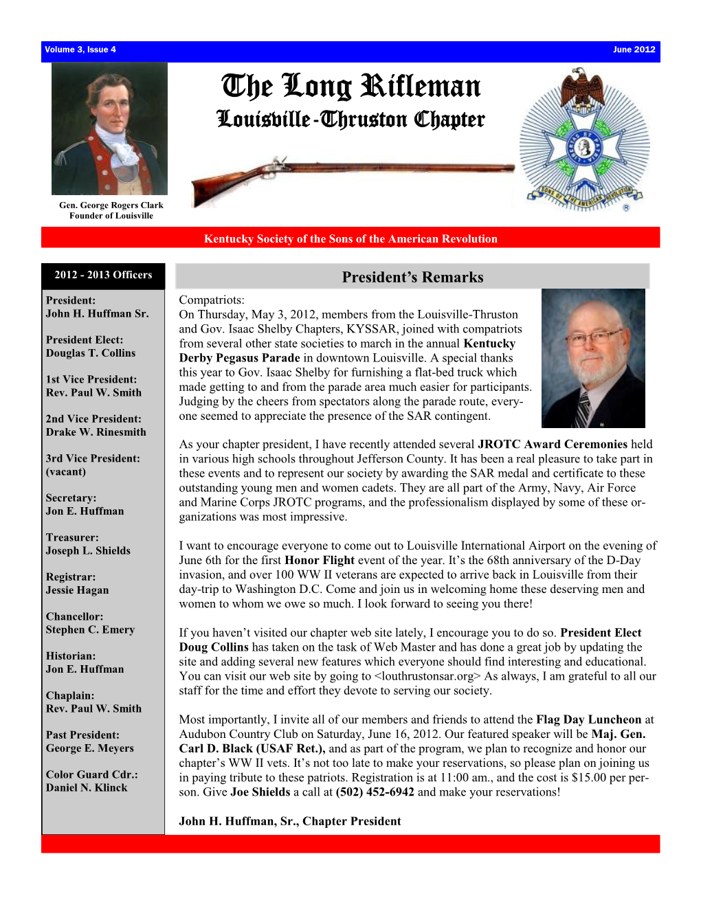 June 2012 Newsletter