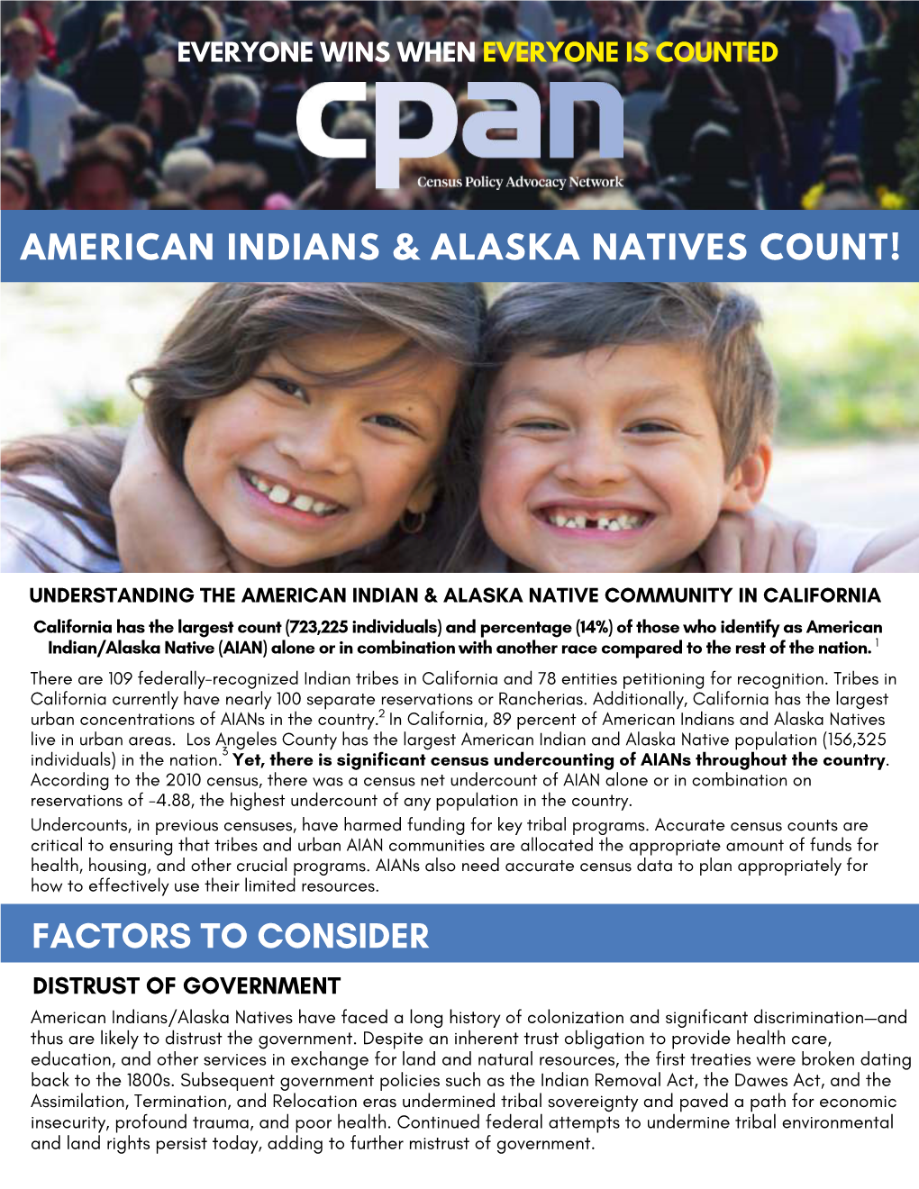 American Indians and Alaska Natives Live in Urban Areas