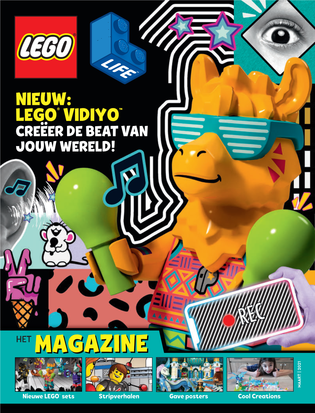 HET MAGAZINEMAGAZINE MAART | 2021 Nieuwe LEGO® Sets Stripverhalen Gave Posters Cool Creations