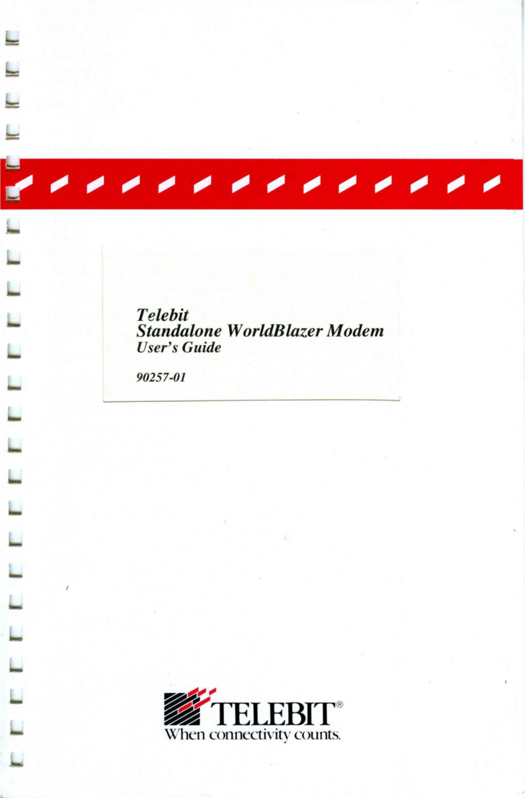 Telebit Standalone Worldblazer Modem User's Guide