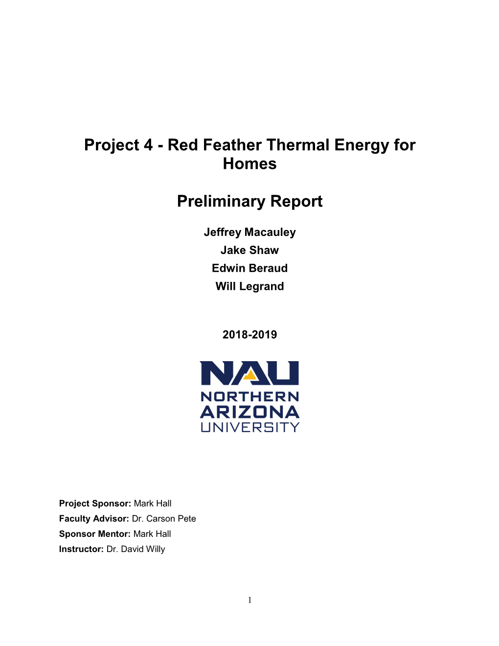 Project 4 - Red Feather Thermal Energy for Homes