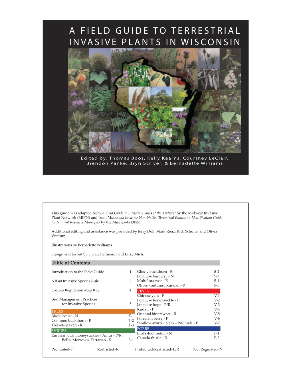 Field Guide to Terrestrial Invasive Plants in Wisconsin