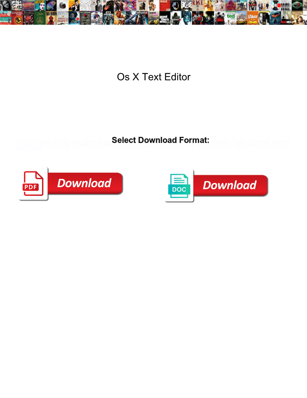 Os X Text Editor