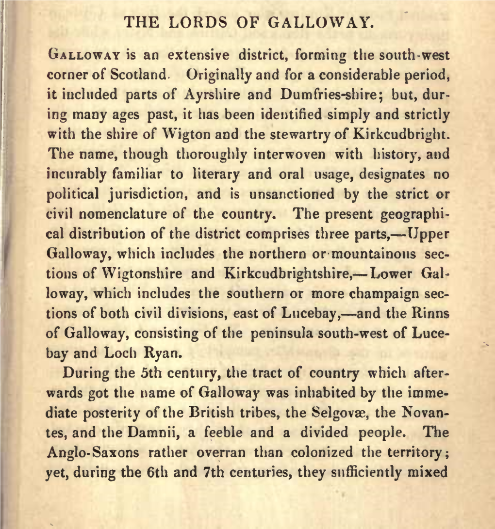 The Lords of Galloway. 263