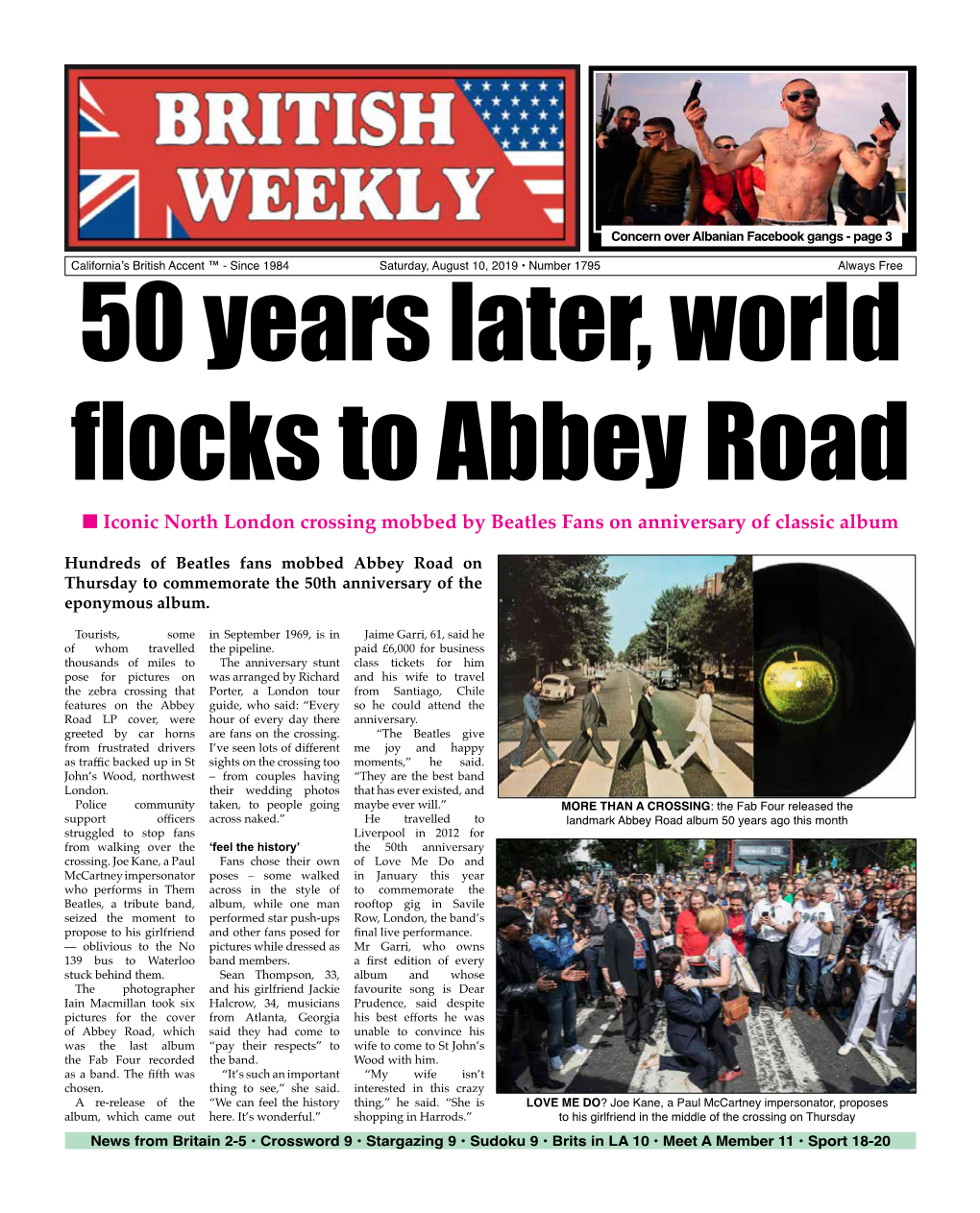 50 Years Later, World Flocks to Abbey Road N Iconic North London Crossing Mobbed by Beatles Fans on Anniversary of Classic Album