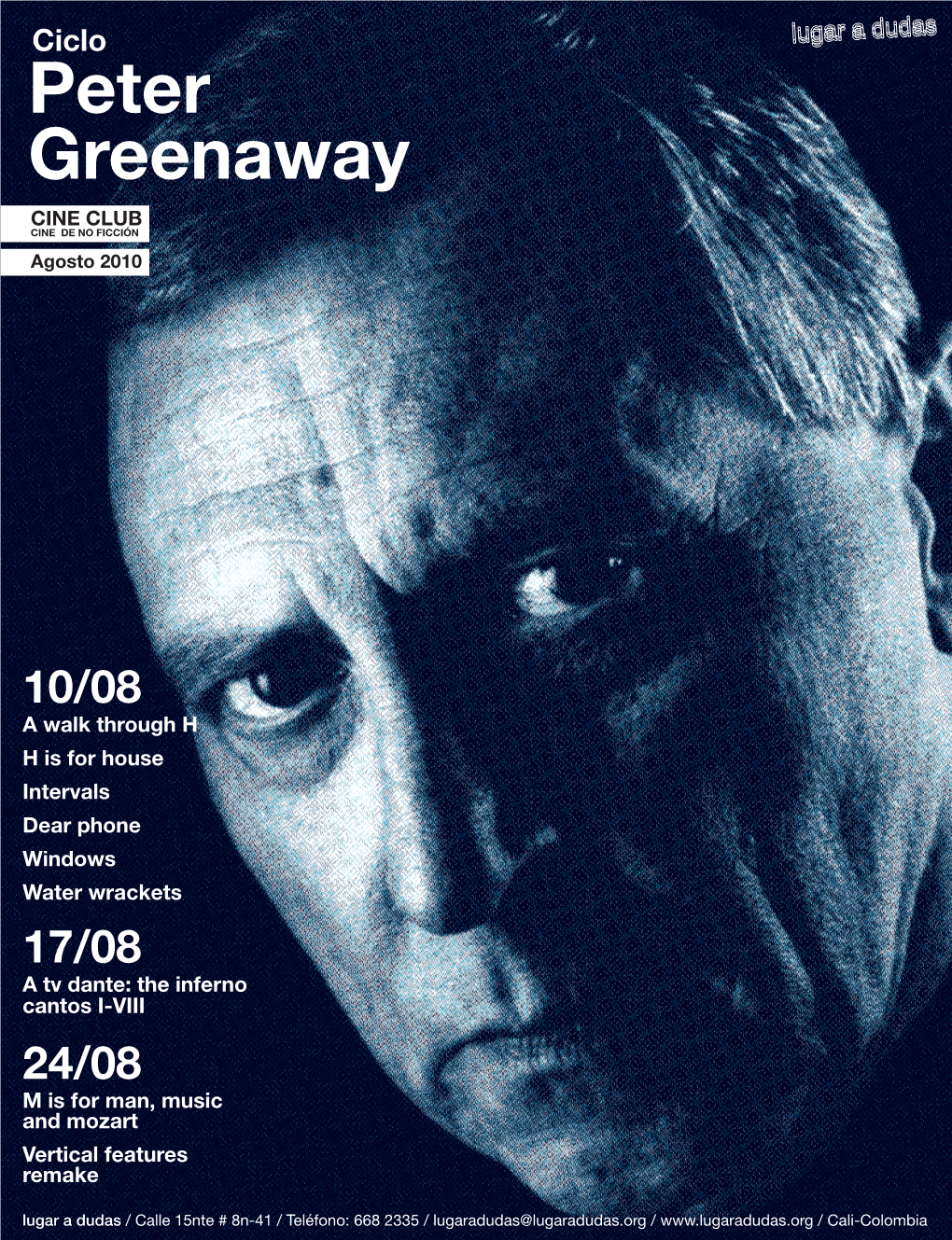 Peter Greenaway CINE CLUB CINE DE NO FICCIÓN Agosto 2010