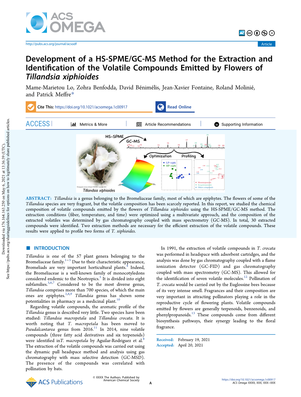 Development of a HS-SPME/GC-MS Method For