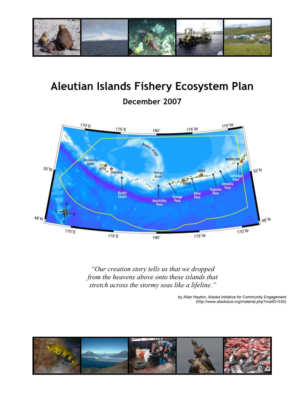 Aleutian Islands Fishery Ecosystem Plan December 2007