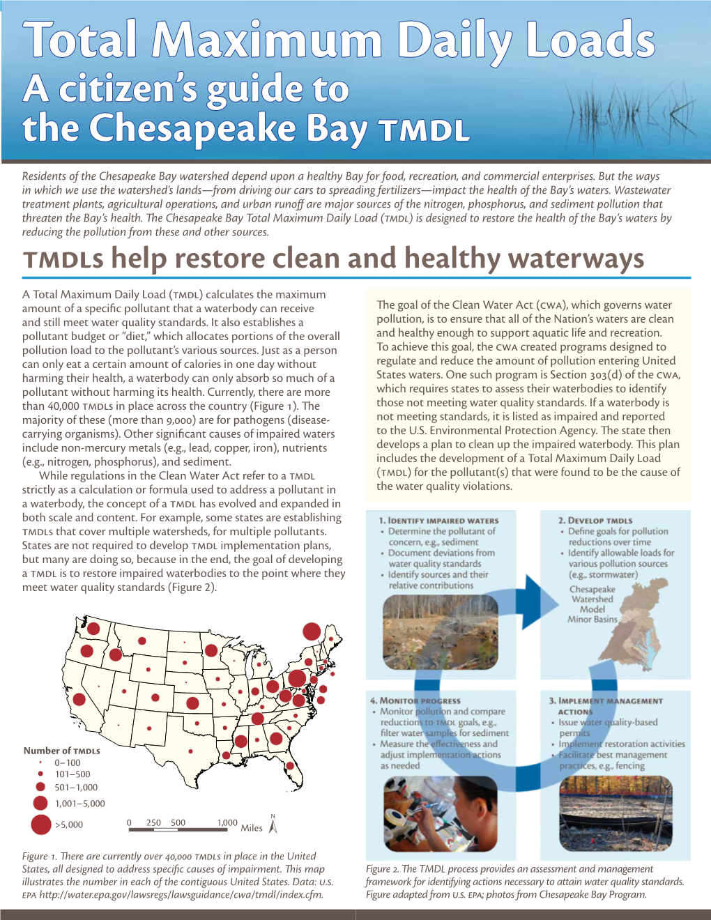 Chesapeake Bay Total Maximum Daily Load (Tmdl) Is Designed to Restore the Health of the Bay’S Waters by Reducing the Pollution from These and Other Sources
