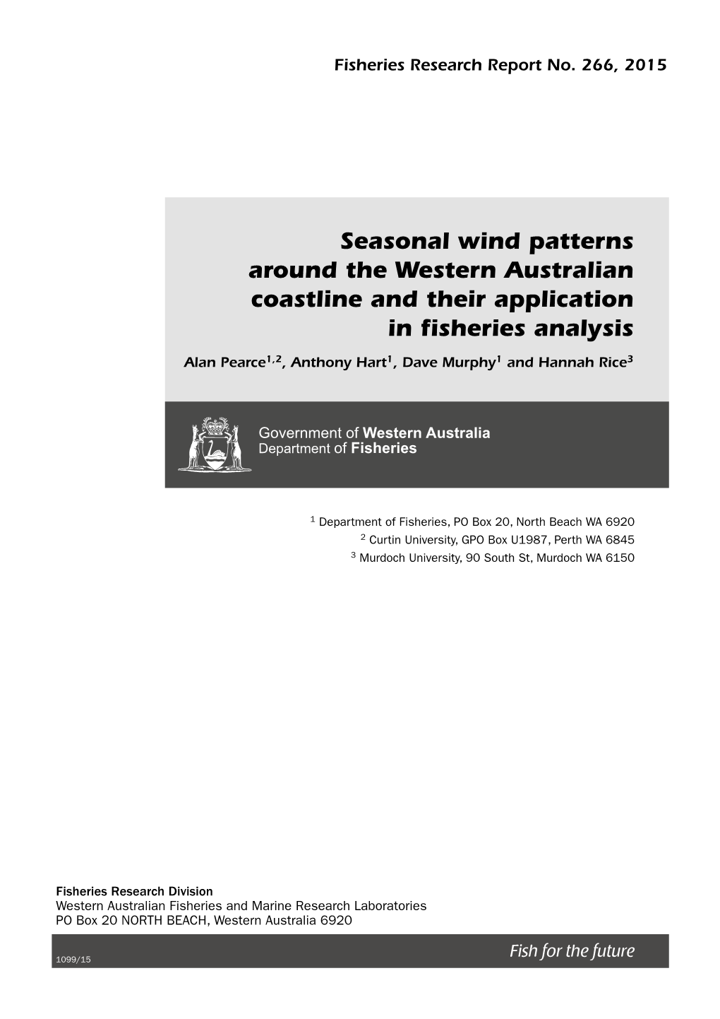 Seasonal Wind Patterns Around the Western Australian Coastline And