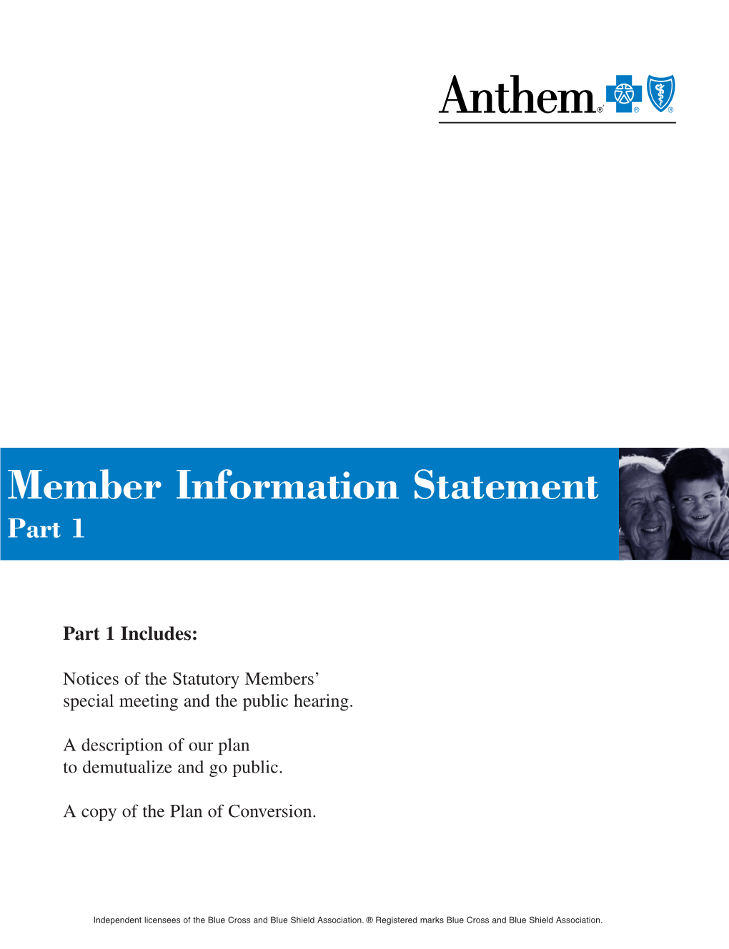 Member Information Statement Part 1