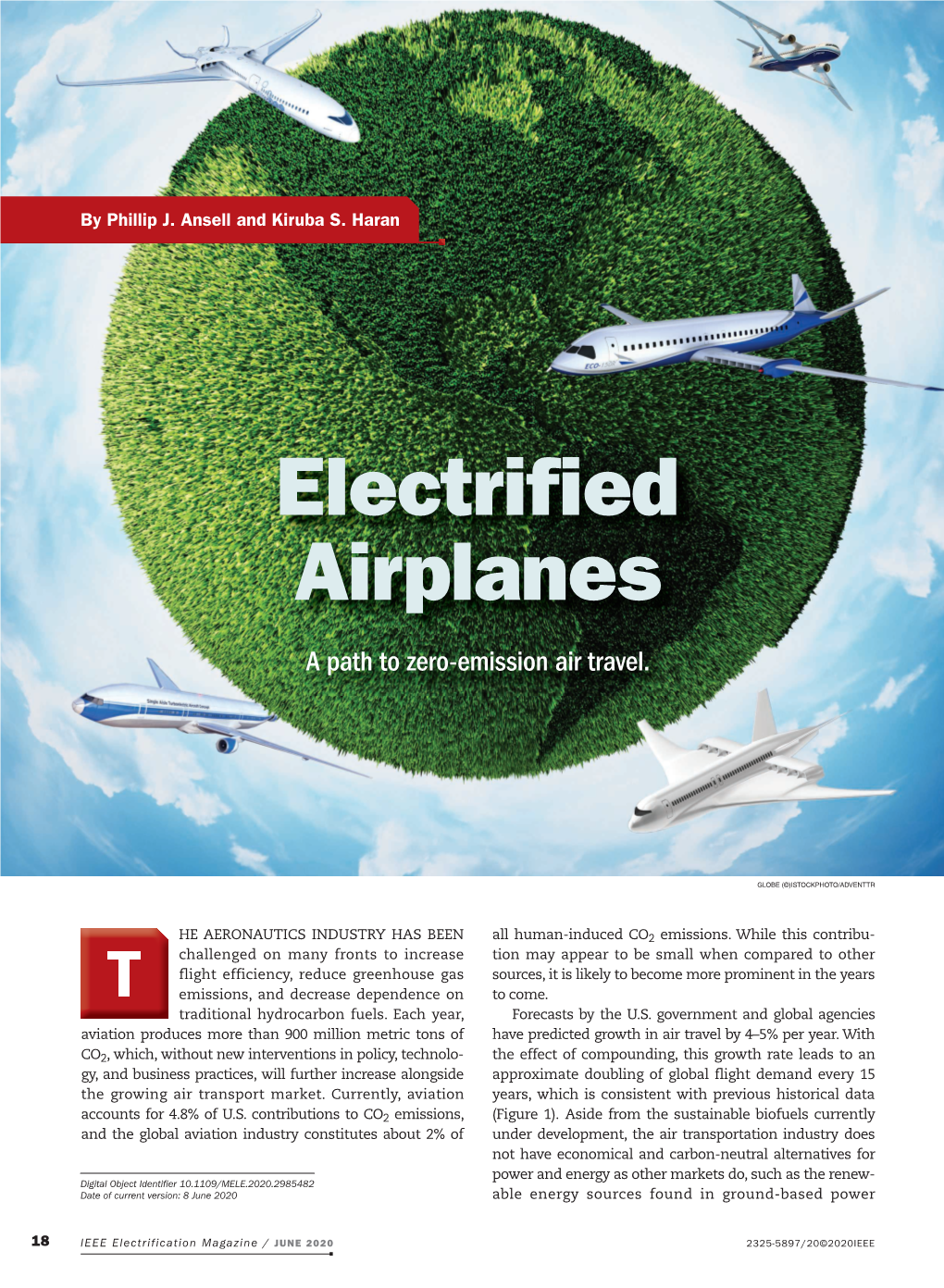 Electrified Airplanes