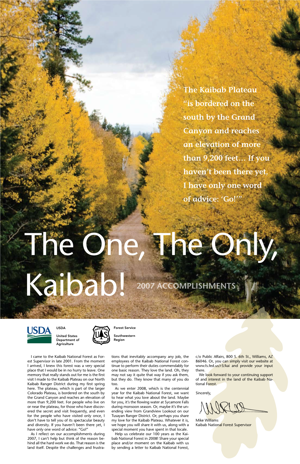 Kaibab! 2007 Accomplishments
