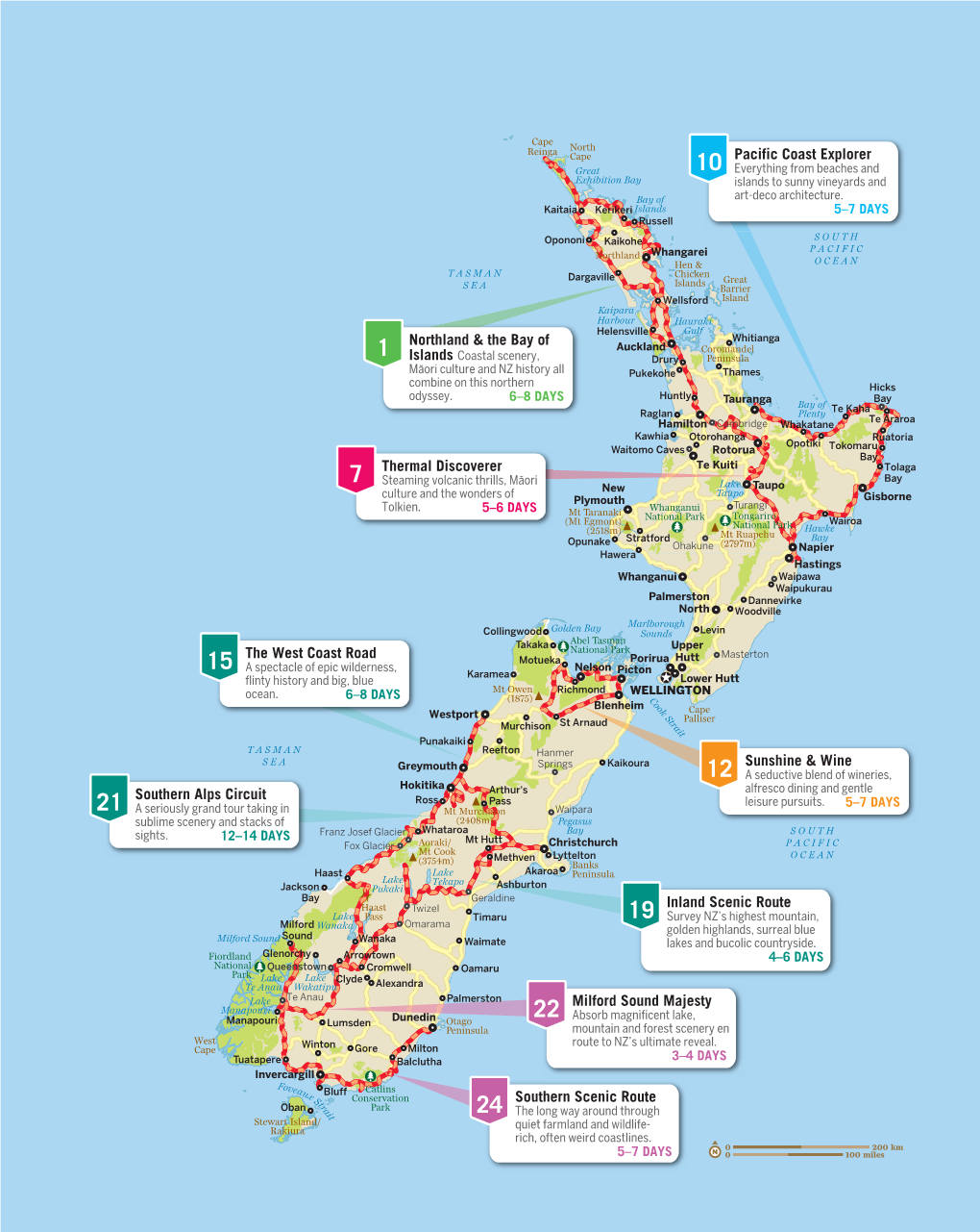 1 Northland & the Bay of 19 Inland Scenic Route 7