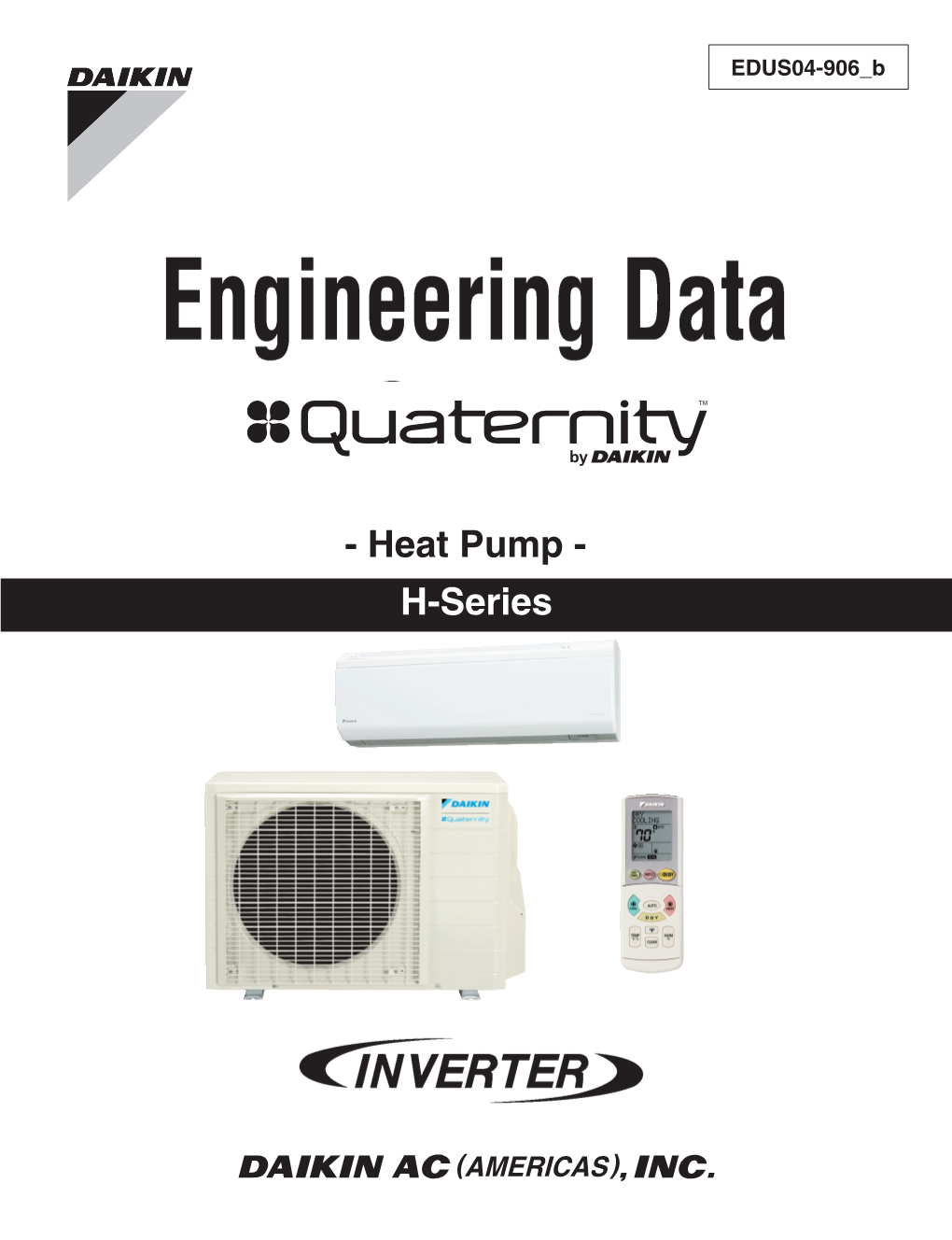 EDUS04-906 B Quaternity Heat Pump Engineering Data.Pdf