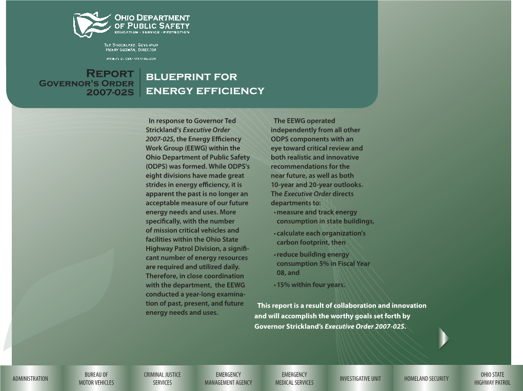 Report Blueprint for Energy Efficiency