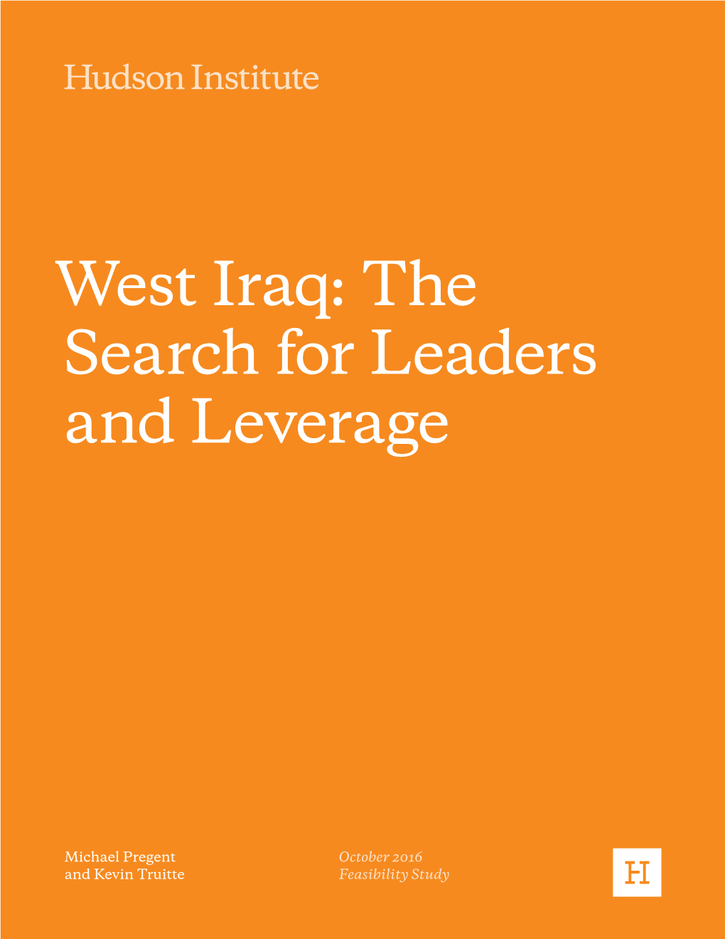 West Iraq: the Search for Leaders and Leverage