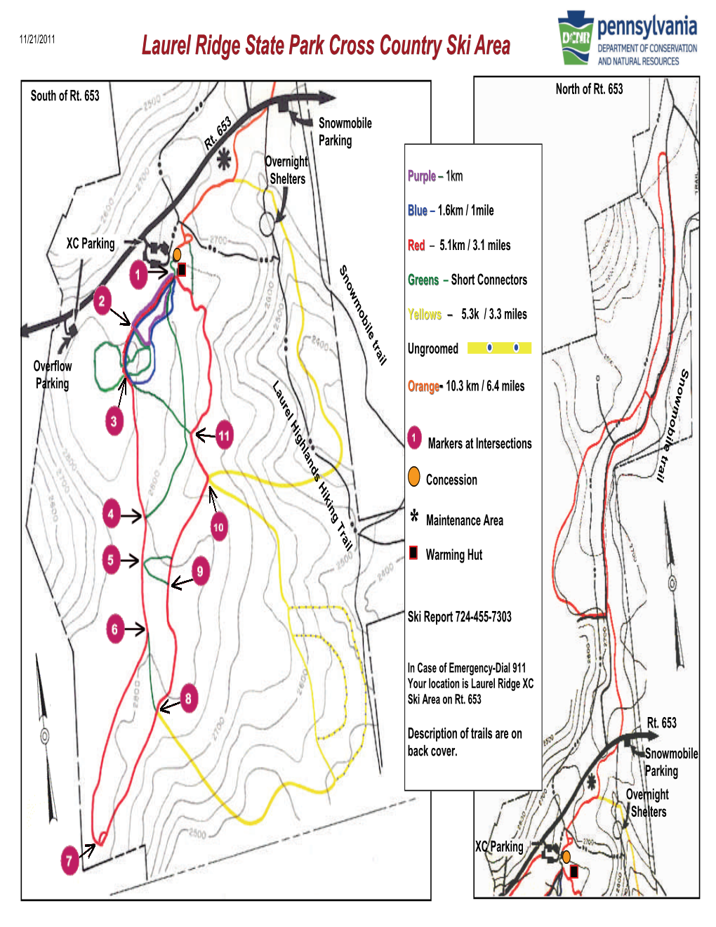 Laurel Ridge State Park Cross Country Ski Area