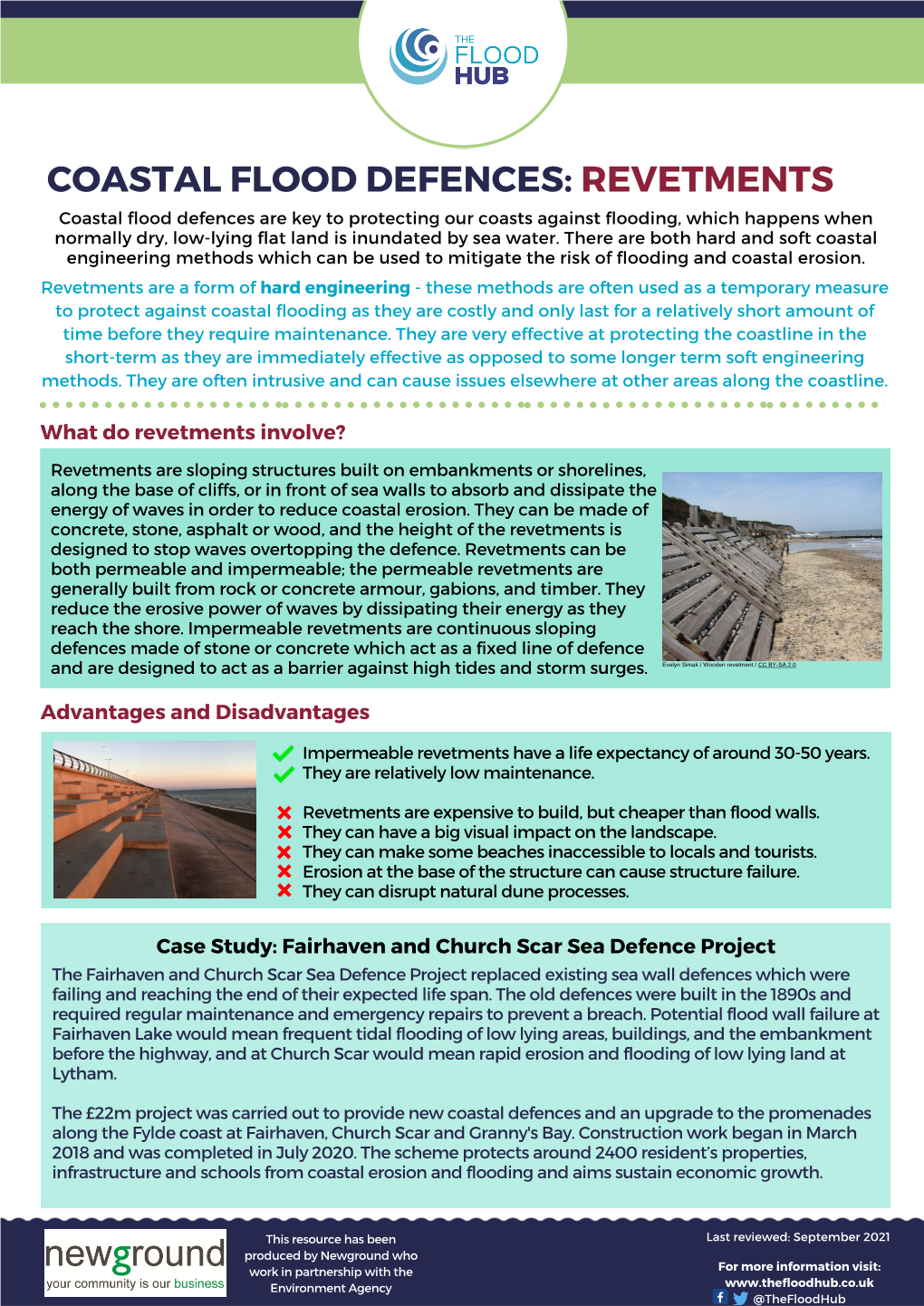 REVETMENTS Coastal Flood Defences Are Key to Protecting Our Coasts Against Flooding, Which Happens When Normally Dry, Low-Lying Flat Land Is Inundated by Sea Water