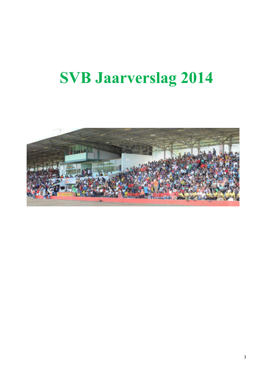 SVB Jaarverslag 2014