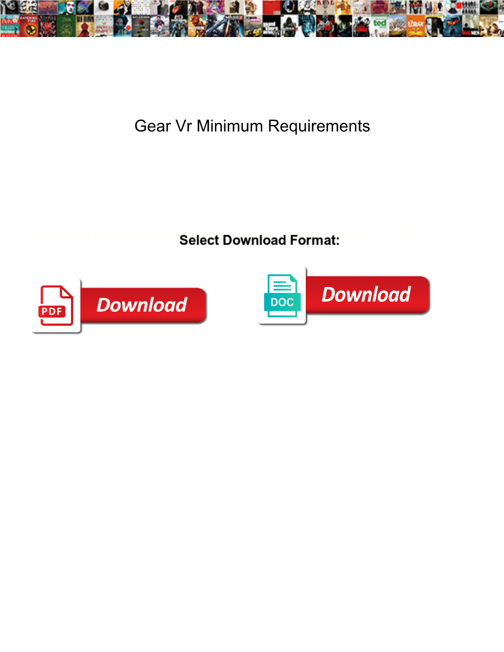 Gear Vr Minimum Requirements