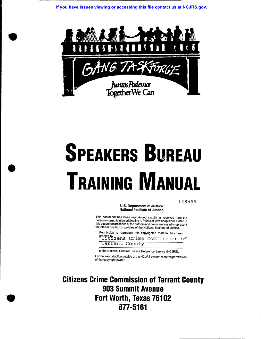 Speakers Bureau Training Manual