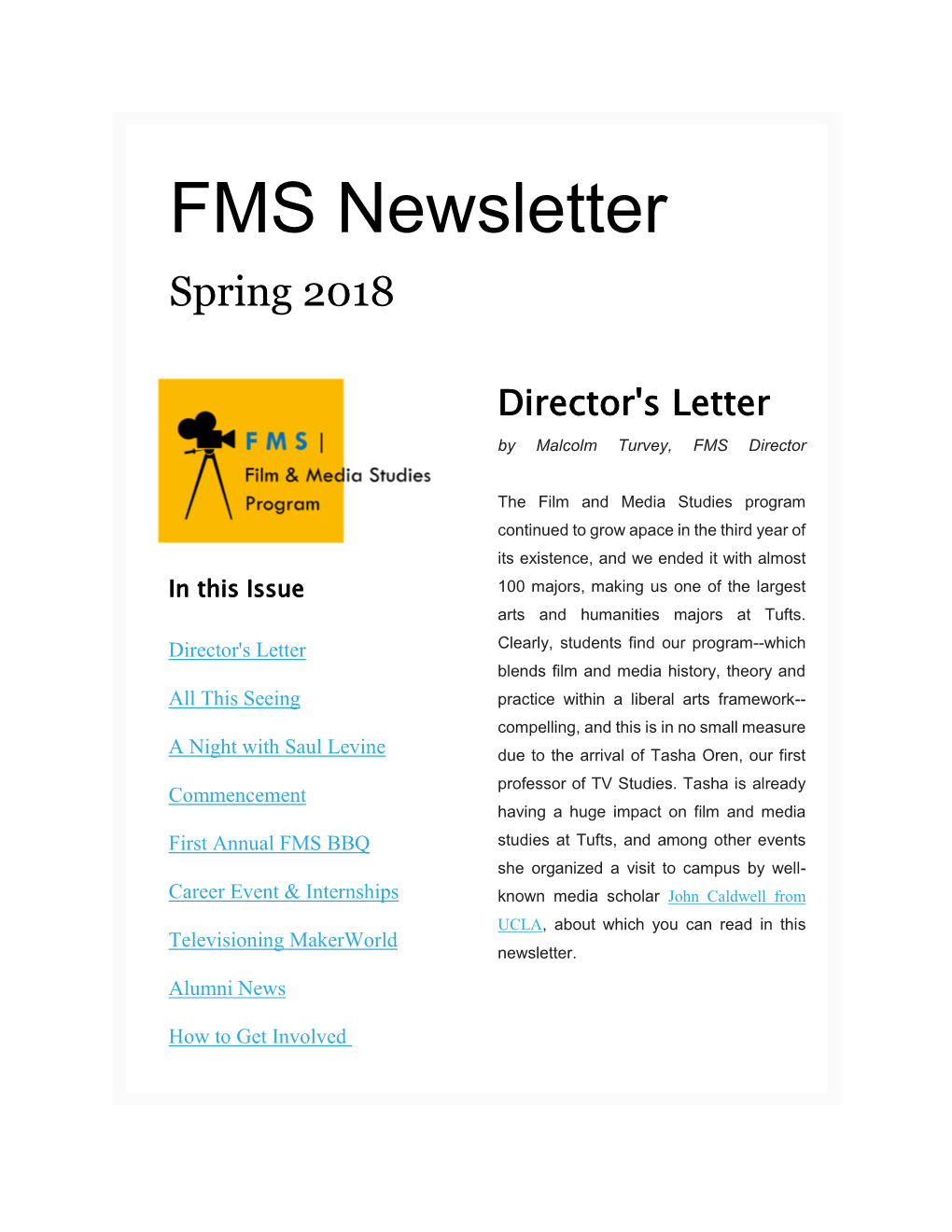 FMS Newsletter