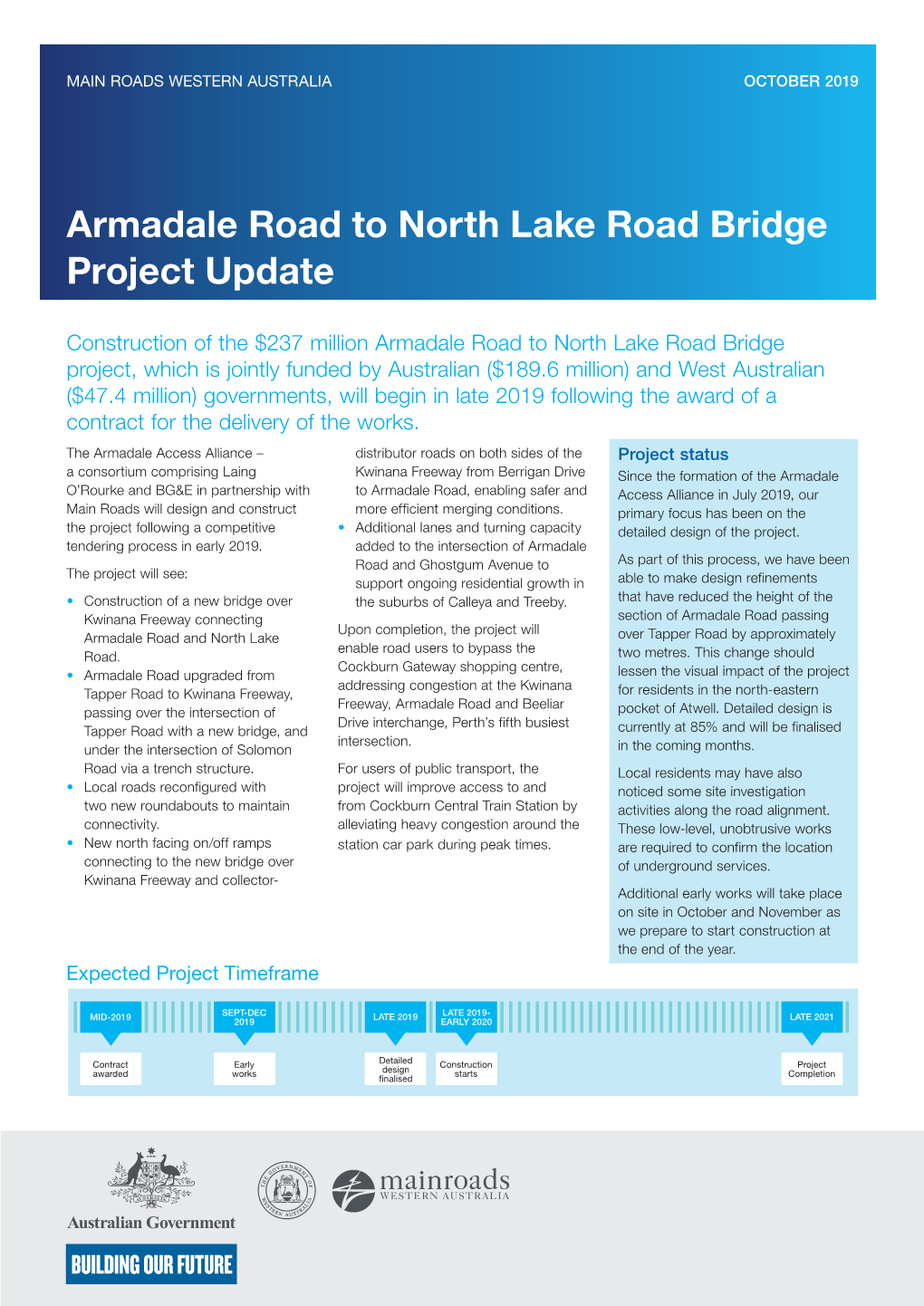 Aa04a Armadale Access Alliance Northlink WA Project Update