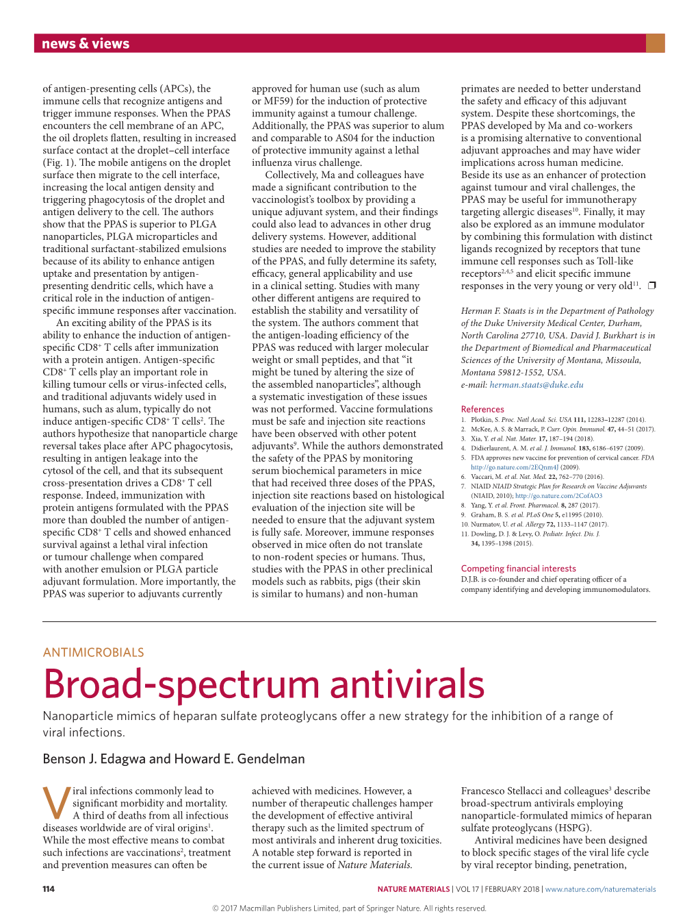 Antimicrobials: Broad-Spectrum Antivirals