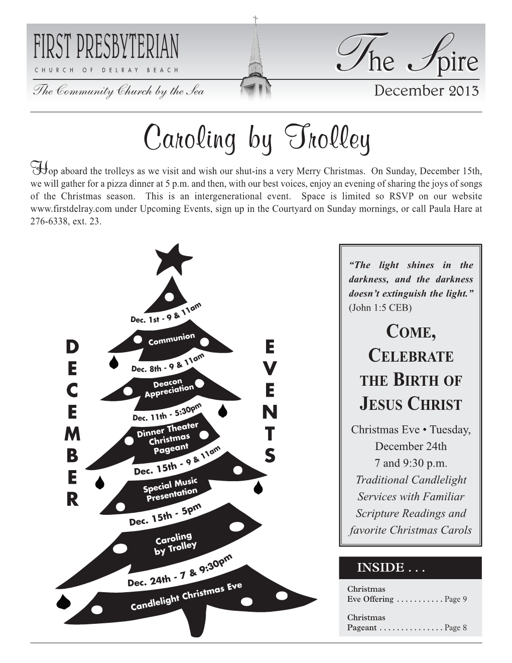 December 2013 Caroling by Trolley