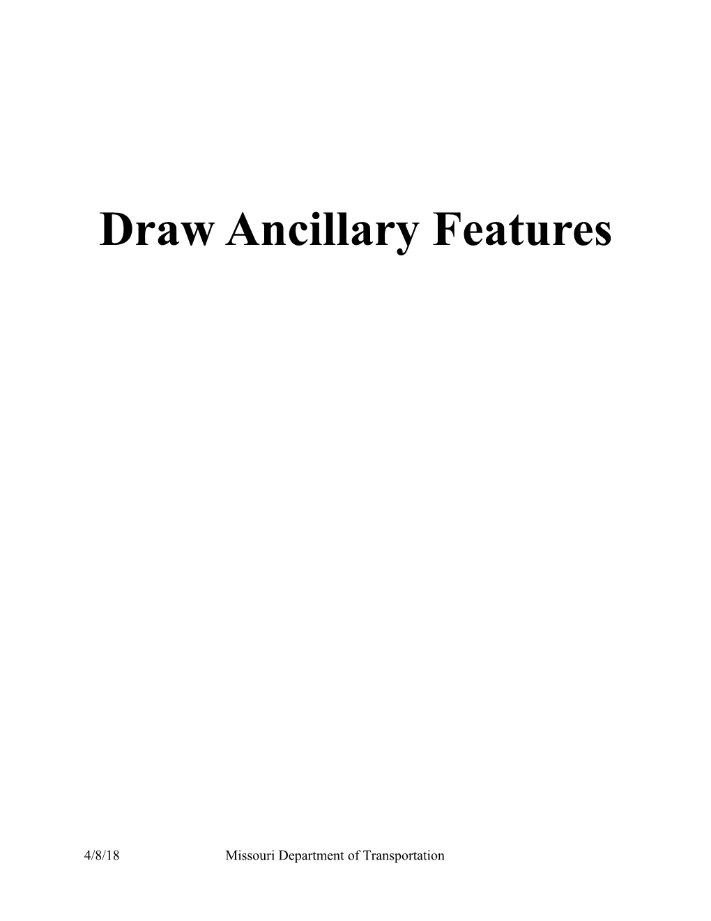 GEOPAK Road Appendix a - Draw Ancillary Features