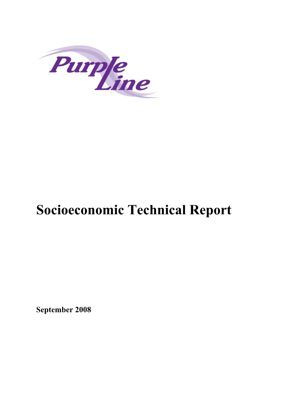 Socioeconomic Technical Report