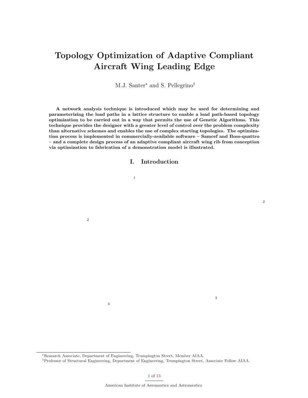 Topology Optimization of Adaptive Compliant Aircraft Wing Leading Edge