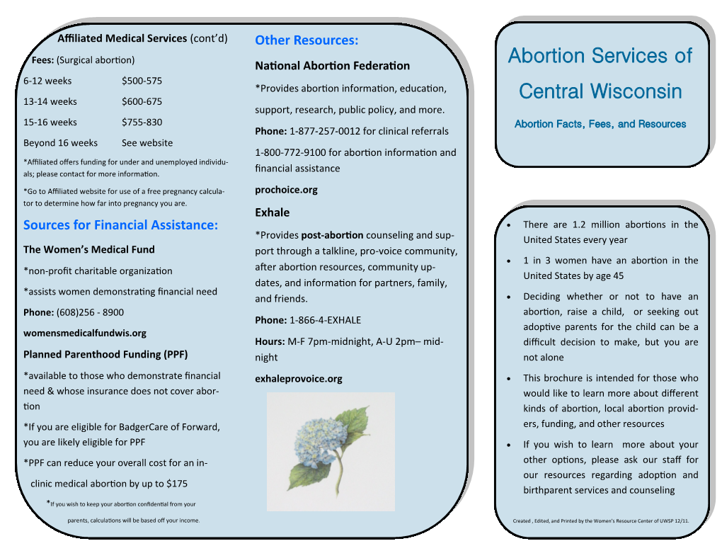 Abortion Services of Central Wisconsin